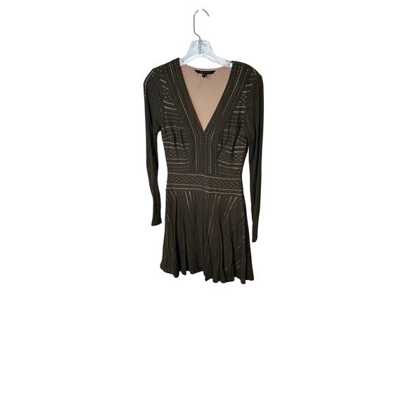 bcbg‎ brown long sleeve dress - Picture 1 of 4